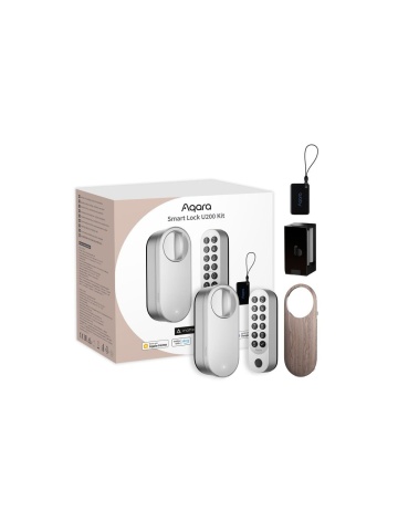 Resigilat Încuietoare / Yală inteligentă Aqara U200 Kit, Silver, Apple HomeKit, Matter