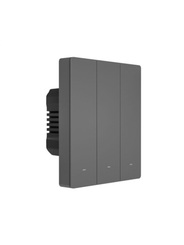 Resigilat Intrerupator smart WiFi Sonoff M5-3C-80, 2.4 GHz, bluetooth, mecanic, 3 canale