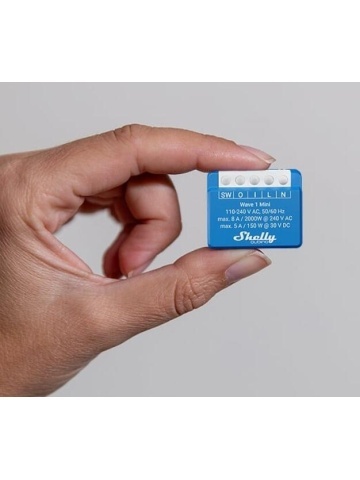 Resigilat Releu inteligent Shelly Qubino Wave 1 Mini, 1 canal, 8A, Z-Wave, contact uscat, Z-Wave - Img 2