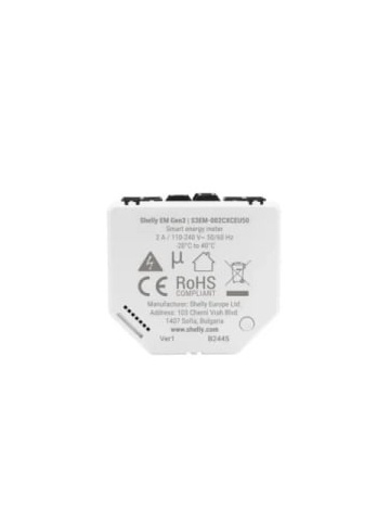Resigilat Shelly EM GEN3 Contor de energie monofazat cu 2 canale + clamp (1x transformator 50A) - Img 3