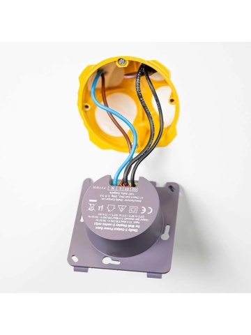 Shelly 2-Output PowerBase for Wall Display – Replacement Base with 2 Independent Outputs (Dual Relay), Flush-Mounted, Hardware Accessory for Shelly Wall Display - Img 4