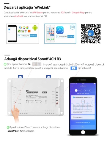 Sonoff 4-channel Wi-Fi wireless relay 4CH R3 - Img 4