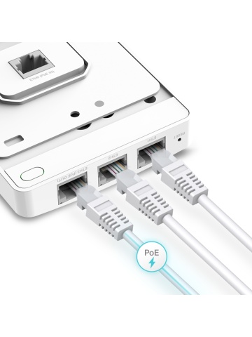 Access Point Wi-Fi AC1200 cu montare în perete și 4 porturi Gigabit – TP-Link Omada EAP235-Wall - Img 3