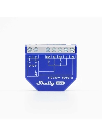 Controlador de regulación Shelly Dimmer 0/1-10V PM Gen4 - salida 0-10V y 1-10V, medición del consumo, Wi-Fi, Bluetooth y Zigbee, compatible con Matter, control por aplicación - Img 2