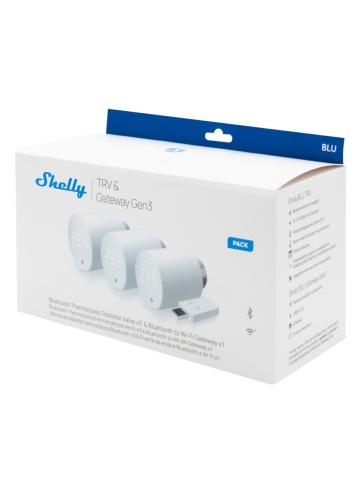 Pachet de 3 valve termostatice pentru calorifer Shelly BLU TRV, cu hub Bluetooth inclus in pachet - Img 2