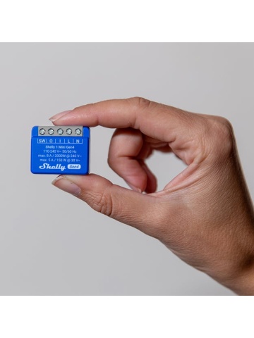Refurbished – Shelly 1 Mini GEN4 Smart Relay, 1-channel, 8A, multi-protocol (Wi-Fi, Bluetooth, Matter, Zigbee), dry contact (Copy 1) - Img 8
