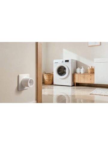 Resigilat Aqara Power Plug H2 (EU, RGB) – Priză Inteligentă 16A, Protocol Thread & Zigbee 3.0, Măsurare Consum Energy, Inel LED RGB Customizabil, Compatibil Nativ Matter & Apple Home - Img 8