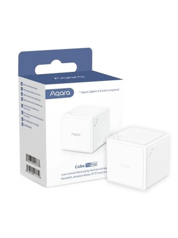 Resigilat Cub interactiv Aqara Cube T1 PRO, cu pana la 6 actiuni programabile, Zigbee