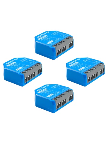 Resigilat Pachet de 4 x Shelly 1 Gen4 – Modul releu inteligent WiFi, Matter, Zigbee, Bluetooth