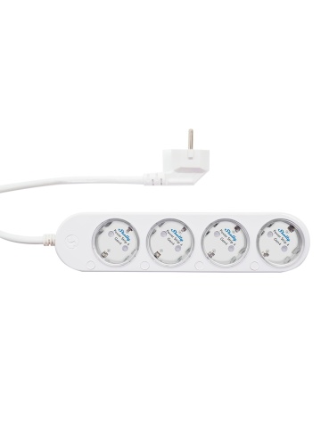 Resigilat Prelungitor inteligent cu 4 prize și măsurare consum-Shelly Power Strip 4 Gen4 Alb