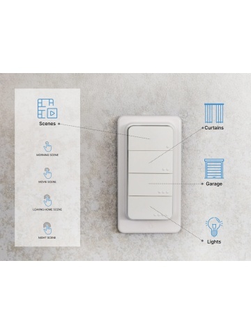 Resigilat Shelly BLU RC Button 4 ZB – Telecomandă Inteligentă Zigbee 3.0, 4 Butoane, Control Scene și Dispozitive - Img 6