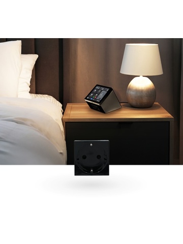 Resigilat Shelly Socket for Wall Display Stand Black– Soclu pentru Montaj pe Stand al Shelly Wall Display, Negru - Img 3