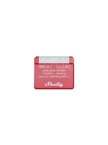 Resigilat Shelly Wave 1PM Mini LR – Releu inteligent Z-Wave Long Range cu masurare consum