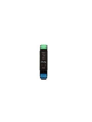 Shelly Wave Pro 2PM LR - Professionelles 2-Kanal-Relais, montierbar auf DIN-Schiene, Z-Wave 800, Energieüberwachung und Long-Range-Technologie - Img 2