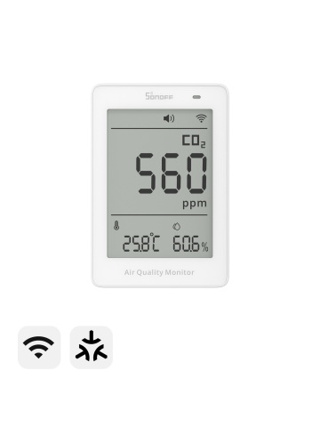 SONOFF AirGuard CO2 – Monitor inteligent CO2 cu Matter over Wi-Fi pentru calitatea aerului (SAWF-08P) - Img 3