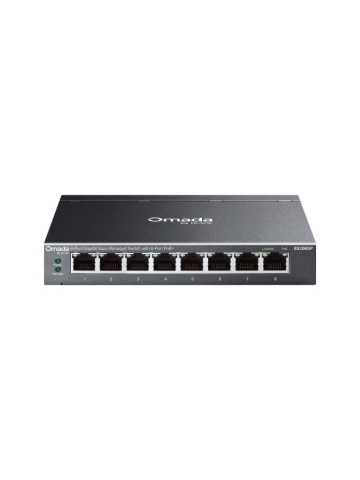 Switch TP-Link Omada ES208GP, 8 porturi Gigabit Easy Managed, PoE+ - Img 2