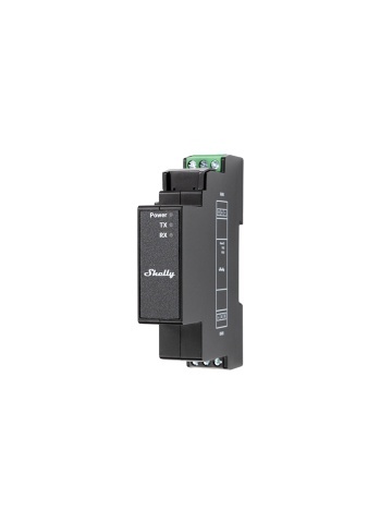 Modul de extensie Shelly Pro Modbus Add-on RS485, sina DIN, comunicatie Modbus RTU pentru integrare BMS, EMS si SCADA, pentru dispozitive Shelly Pro
