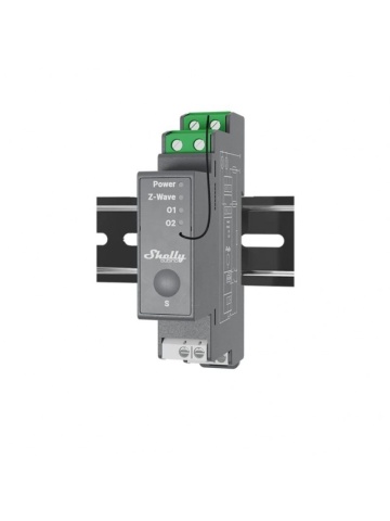 Resigilat Releu inteligent Shelly Qubino Wave Pro 2, 16A, 2 canale, Z-Wave