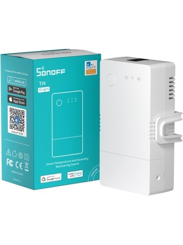 Resigilat Releu inteligent WiFi Sonoff THR316, 230V/16A, contact uscat NO/NC