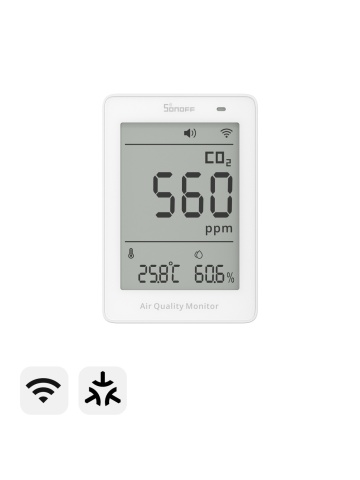 Resigilat SONOFF AirGuard CO2 – Monitor inteligent CO2 cu Matter over Wi-Fi pentru calitatea aerului (SAWF-08P) - Img 3