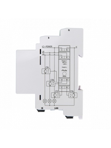 Shelly Pro 3EM (3xClamp 400A), releu wifi 3 canale si control contactor - Img 3