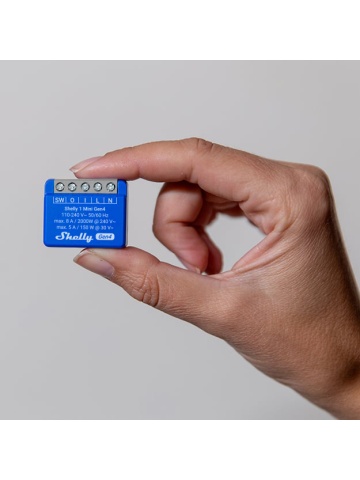 Smart Relais Shelly 1 Mini GEN4, 1 Kanal, 8A, Multiprotokoll (WiFi, bluetooth, matter, zigbee), potentialfreier Kontakt - Img 8