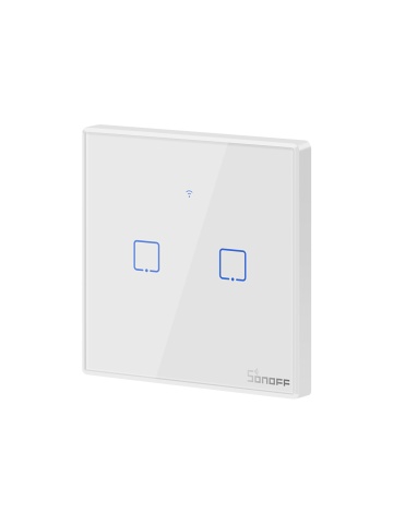 SONOFF T2EU2C-RF – Intrerupator inteligent tactil cu radiofrecventa, 2 canale