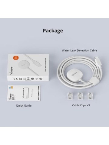 Cablu detectie pentru senzor inundatie Sonoff WLDC200, compatibil SNZB-05P, 2 m - Img 6