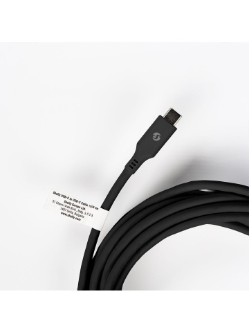 Cavo di alimentazione e ricarica Shelly da USB-C a USB-C 100W, 5 m, nero - chip E-Mark, Power Delivery 20 V / 5 A - Img 3