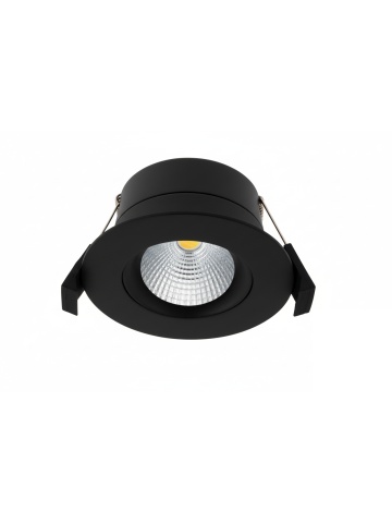 LightSolutions Hilux DS8 Black – Spot LED Incastrat, Design Minimalist de Contrast, Performanță Ridicată și Finisaj Negru Mat - Img 3