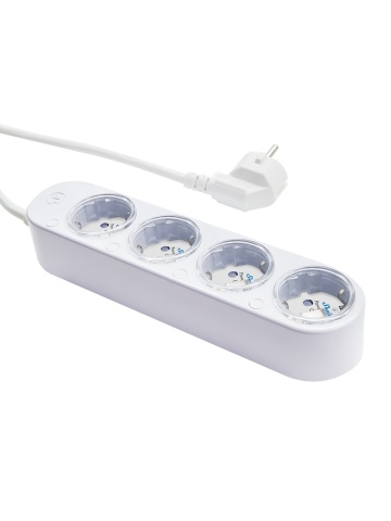 Prelungitor inteligent cu 4 prize și măsurare consum-Shelly Power Strip 4 Gen4 Alb - Img 2