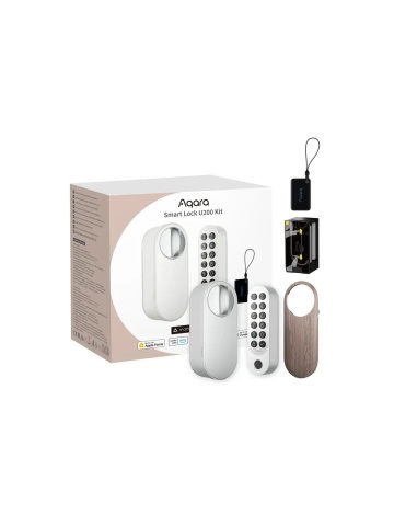 Resigilat Încuietoare / Yală inteligentă Aqara U200 Kit, Alba, Apple HomeKit, Matter