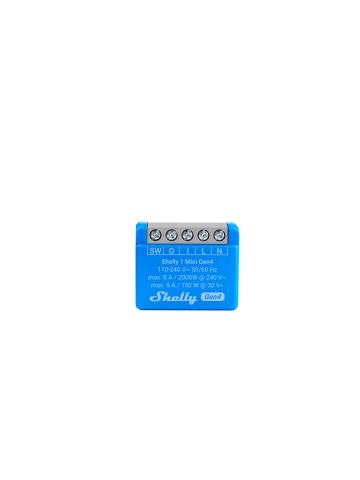 Resigilat Releu inteligent Shelly 1 Mini GEN4, 1 canal, 8A, multiprotocol (WiFi, bluetooth, matter, zigbee), contact uscat - Img 2