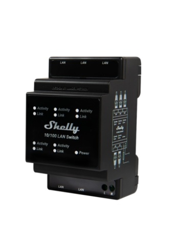 Resigilat Shelly LAN Switch, cu 5 porturi, 10/100mbps, compatibil SINA DIN