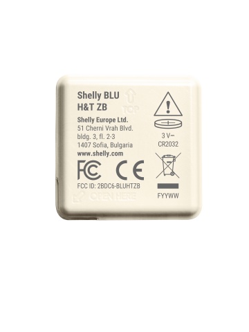 Shelly BLU BLU H&T ZB Ivory - Intelligent Temperature and Humidity Sensor, Zigbee 3.0, 3 Years Autonomy - Img 3