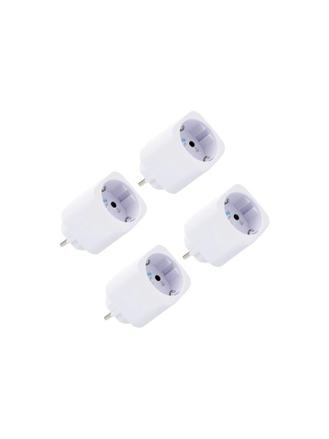 Shelly Plug M Gen3 (Pack of 4 sockets) – Smart Wi-Fi and Bluetooth socket, energy monitoring, Shelly chip processor, local control and automations, 16A