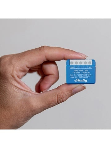 Shelly Wave 1 Mini LR - Intelligent Z-Wave Long Range Relay for automated control - Img 2