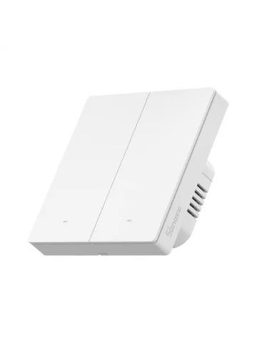 Smart Switch Sonoff ZBM5-2C-86W, 2 channels, 10A, Zigbee, White