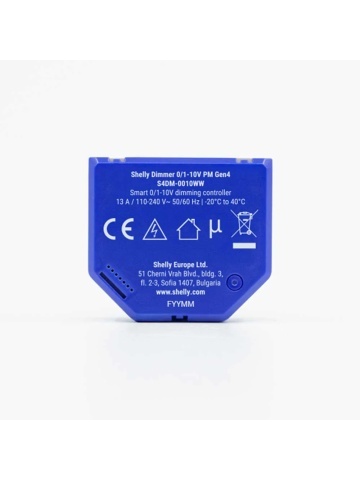 Controlador de regulación Shelly Dimmer 0/1-10V PM Gen4 - salida 0-10V y 1-10V, medición del consumo, Wi-Fi, Bluetooth y Zigbee, compatible con Matter, control por aplicación - Img 3