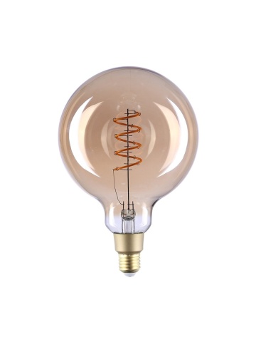 Resigilat Bec inteligent Shelly Vintage G125, Dimmer, Wi-Fi, E27, 4W, 260 LM, control aplicatie, compatibil Amazon Alexa si Google Assistant
