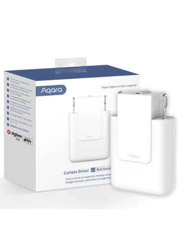 Resigilat Kit de automatizare draperie tip tija/galerie Aqara Curtain Driver E1 ROD VERSION, Zigbee