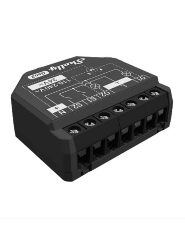 Resigilat Releu inteligent Shelly 2PM GEN3, 2 canale, monitorizare consum, WiFi, Bluetooth, 2x10A