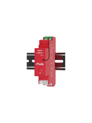 Resigilat Releu inteligent Shelly Qubino Wave Pro 1PM, 16A, 1 canal, masurarea consumului, Z-Wave