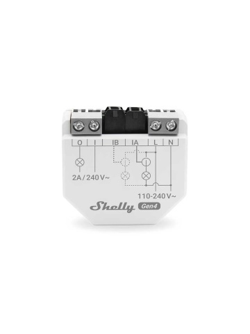 Resigilat Shelly EM Gen4 – Contor Inteligent de Energie Monofazat, Generația 4, 2 Canale cu Transformatoare de Curent (CT), Releu Integrat, Wi-Fi, Bluetooth și Zigbee 3.0, Pregătit pentru Matter