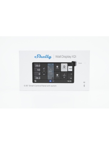 Resigilat Shelly Wall Display X2i Silver – Panou Tactil Inteligent 6.95", Wi-Fi 6 & Bluetooth 5.0, Hub de Control și Releu 5A