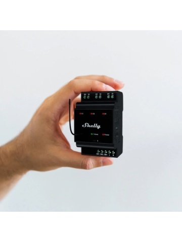 Resigilat Shelly Wave Pro 3 (2025) LR – Releu Profesional Z-Wave cu 3 Canale, Montaj pe Șină DIN și Tehnologie Long Range - Img 3
