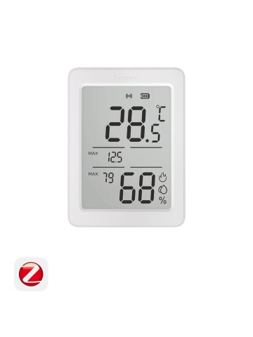 Resigilat Sonoff SNZB-02DR2, AirGuard TH – Senzor de Temperatură și Umiditate Zigbee 3.0 cu Afișaj LCD și Monitorizare de la Distanță