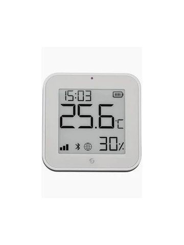 Shelly BLU H&T Display White – Senzor Inteligent de Temperatură și Umiditate cu E-Paper Display, Tehnologie Bluetooth (BLE)