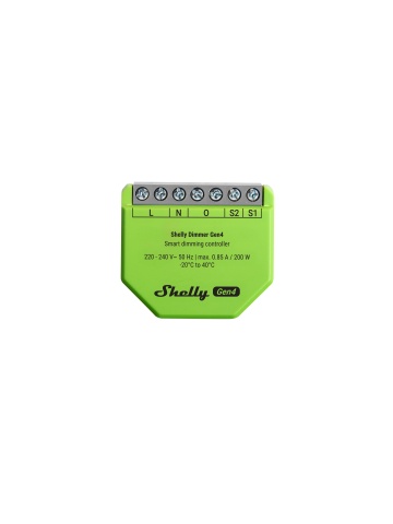 Shelly Dimmer Gen4 - Intelligenter Dimmer, Wi-Fi und Bluetooth, Shelly G4 Chip, Kabellos von Null