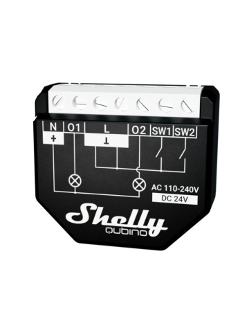 Shelly Qubino Wave 2PM smartes Relais mit Leistungsmesser, Z-Wave - Img 3